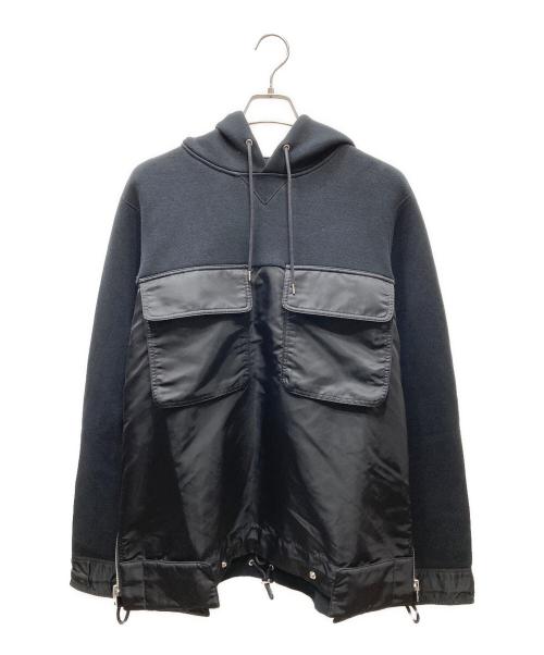 sacai（サカイ）sacai (サカイ) 18AW Sponge Sweat Hoodie スポンジスウェットパーカー ネイビー サイズ:SIZE 2の古着・服飾アイテム