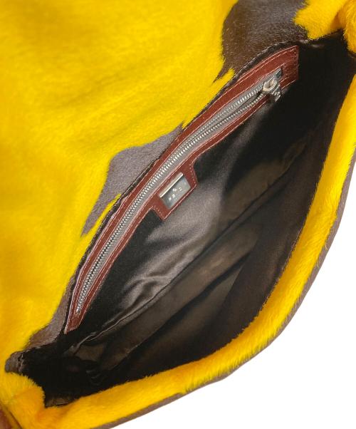 FENDI（フェンディ）FENDI (フェンディ) ハラコマンマバケット イエロー×ブラウンの古着・服飾アイテム