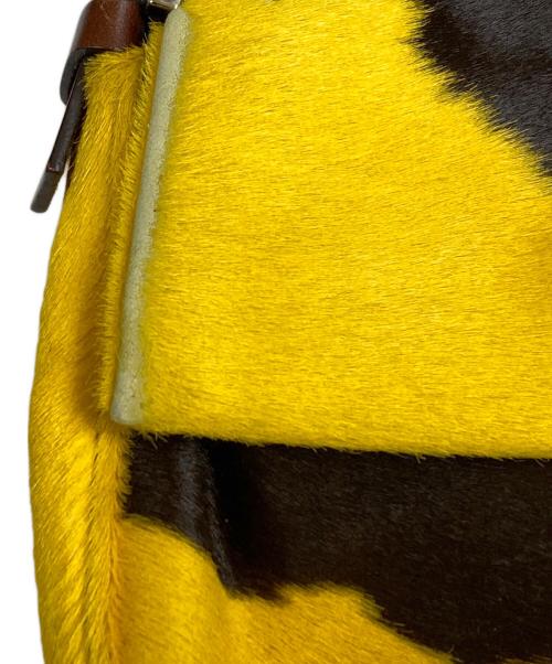 FENDI（フェンディ）FENDI (フェンディ) ハラコマンマバケット イエロー×ブラウンの古着・服飾アイテム