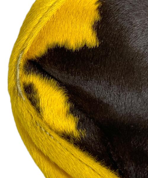 FENDI（フェンディ）FENDI (フェンディ) ハラコマンマバケット イエロー×ブラウンの古着・服飾アイテム