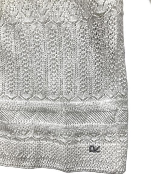 45R（フォーティファイブ・アール）45R (フォーティファイブ・アール) ニットレースCARDIGAN ホワイト サイズ:2の古着・服飾アイテム