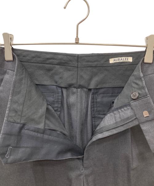 AURALEE（オーラリー）AURALEE (オーラリー) TROPICAL WOOL SLACKS ウールスラックス グレー サイズ:3の古着・服飾アイテム