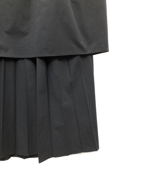 nagonstans（ナゴンスタンス）nagonstans (ナゴンスタンス) layered skirt レイヤードスカート ブラック サイズ:Mの古着・服飾アイテム