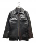 A.P.C.アーペーセー）の古着「フランス製ホースハイドシングルレザージャケット」｜ブラック