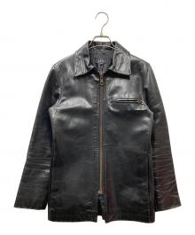 A.P.C.（アーペーセー）の古着「フランス製ホースハイドシングルレザージャケット」｜ブラック