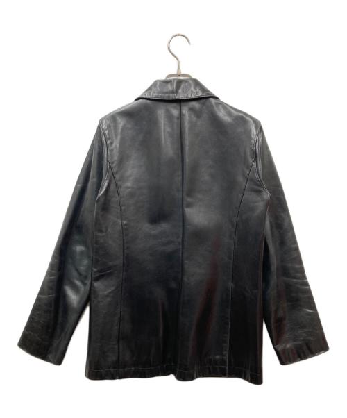 A.P.C.（アーペーセー）A.P.C. (アーペーセー) フランス製ホースハイドシングルレザージャケット ブラック サイズ:XSの古着・服飾アイテム