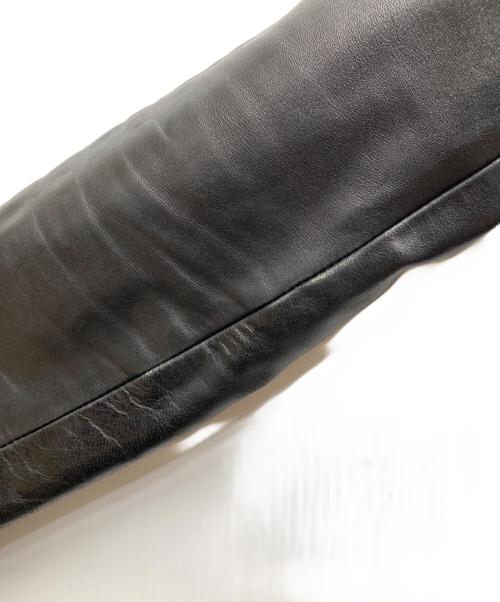 A.P.C.（アーペーセー）A.P.C. (アーペーセー) フランス製ホースハイドシングルレザージャケット ブラック サイズ:XSの古着・服飾アイテム