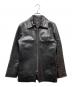 A.P.C.（アーペーセー）の古着「フランス製ホースハイドシングルレザージャケット」｜ブラック