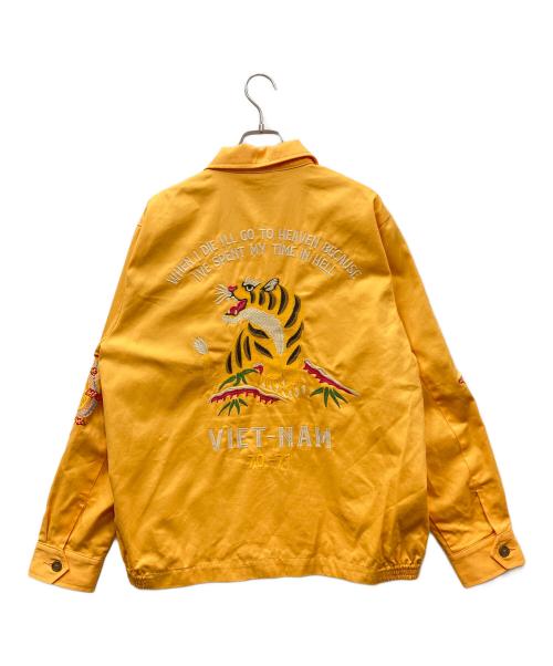 HOUSTON（ヒューストン）HOUSTON (ヒューストン) ベトナムジャケット ベトジャン イエロー サイズ:Lの古着・服飾アイテム