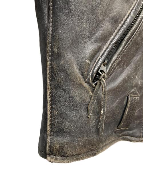 Buco（ブコ）Buco (ブコ) 50's 青タグ HORSEHIDE ダブルレザーライダース ジャケット ブラック サイズ:表記無しの古着・服飾アイテム