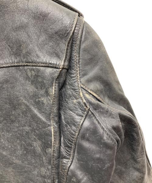 Buco（ブコ）Buco (ブコ) 50's 青タグ HORSEHIDE ダブルレザーライダース ジャケット ブラック サイズ:表記無しの古着・服飾アイテム