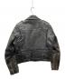Buco (ブコ) 50's 青タグ HORSEHIDE ダブルレザーライダース ジャケット ブラック サイズ:表記無し：60000円