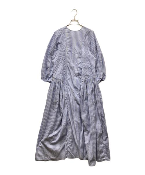 Curensology（カレンソロジー）Curensology (カレンソロジー) 2WAY ストライプワンピース ブルー×ホワイト サイズ:FREEの古着・服飾アイテム
