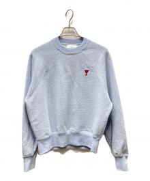 AMI Alexandre Mattiussi（アミアレクサンドルマテュッシ）の古着「De Coeur Sweatshirt ハートロゴクルーネックスウェット」｜スカイブルー