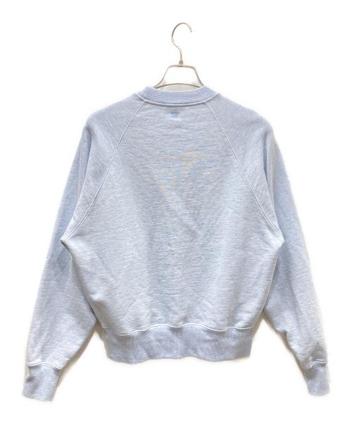 AMI Alexandre Mattiussi（アミアレクサンドルマテュッシ）AMI Alexandre Mattiussi (アミアレクサンドルマテュッシ) De Coeur Sweatshirt ハートロゴクルーネックスウェット スカイブルー サイズ:XSの古着・服飾アイテム