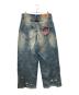 BADWAY (バッドウェイ) Grunge BORO studs denim グランジボロスタッズデニムパンツ ブルー サイズ:M：15000円