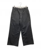 BADWAY×Dickiesバッドウェイ×ディッキーズ）の古着「Stripe Chino pants ストライプチノパンツ」｜ブラック