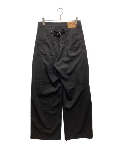 BADWAY（バッドウェイ）BADWAY (バッドウェイ) Five pocket studs slacks 5ポケットスタッズスラックス ブラック サイズ:Mの古着・服飾アイテム