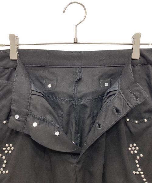 BADWAY（バッドウェイ）BADWAY (バッドウェイ) Five pocket studs slacks 5ポケットスタッズスラックス ブラック サイズ:Mの古着・服飾アイテム