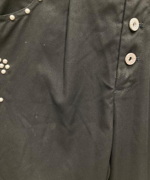 BADWAY（バッドウェイ）BADWAY (バッドウェイ) Five pocket studs slacks 5ポケットスタッズスラックス ブラック サイズ:Mの古着・服飾アイテム