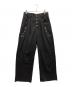 BADWAY（バッドウェイ）の古着「Five pocket studs slacks 5ポケットスタッズスラックス」｜ブラック