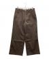 BADWAY（バッドウェイ）の古着「Stripe Chino pants ストライプチノパンツ」｜ブラウン×ホワイト