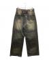 BADWAY (バッドウェイ) Grunge studs wide denim デニムパンツ グレー サイズ:M：13000円
