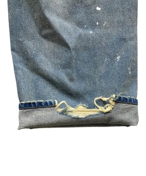 BADWAY（バッドウェイ）BADWAY (バッドウェイ) Grunge BORO studs denim グランジボロスタッズデニムパンツ ブルー サイズ:Mの古着・服飾アイテム