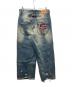 BADWAY (バッドウェイ) Grunge BORO studs denim グランジボロスタッズデニムパンツ ブルー サイズ:M：15000円