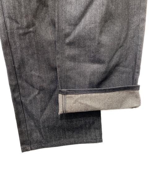 BADWAY（バッドウェイ）BADWAY (バッドウェイ) Herringbone studs denim pants ヘリンボーンスタッズデニムパンツ ブラック サイズ:Mの古着・服飾アイテム
