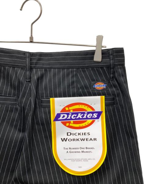 BADWAY（バッドウェイ）BADWAY (バッドウェイ) Dickies (ディッキーズ) Stripe Chino pants ストライプチノパンツ ブラック サイズ:L 未使用品の古着・服飾アイテム