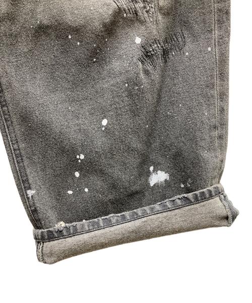 BADWAY（バッドウェイ）BADWAY (バッドウェイ) Grunge BORO studs denim グランジボロスタッズデニムパンツ グレー サイズ:SIZE Mの古着・服飾アイテム