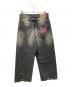 BADWAY (バッドウェイ) Grunge BORO studs denim グランジボロスタッズデニムパンツ グレー サイズ:SIZE M：15000円