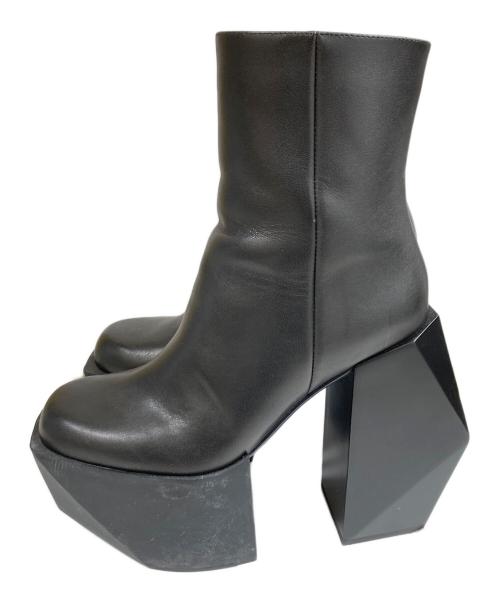 UNITED NUDE（ユナイテッドヌード）UNITED NUDE (ユナイテッドヌード) Stage Boot ポリゴンヒール プラットフォーム ブーツ ブラック サイズ:SIZE 36の古着・服飾アイテム