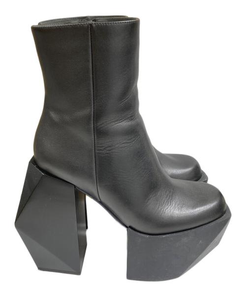UNITED NUDE（ユナイテッドヌード）UNITED NUDE (ユナイテッドヌード) Stage Boot ポリゴンヒール プラットフォーム ブーツ ブラック サイズ:SIZE 36の古着・服飾アイテム