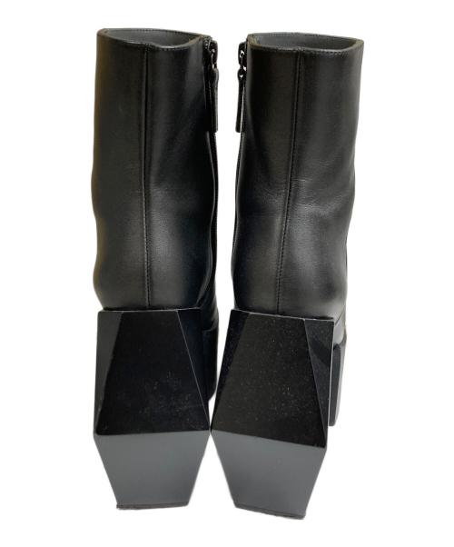 UNITED NUDE（ユナイテッドヌード）UNITED NUDE (ユナイテッドヌード) Stage Boot ポリゴンヒール プラットフォーム ブーツ ブラック サイズ:SIZE 36の古着・服飾アイテム