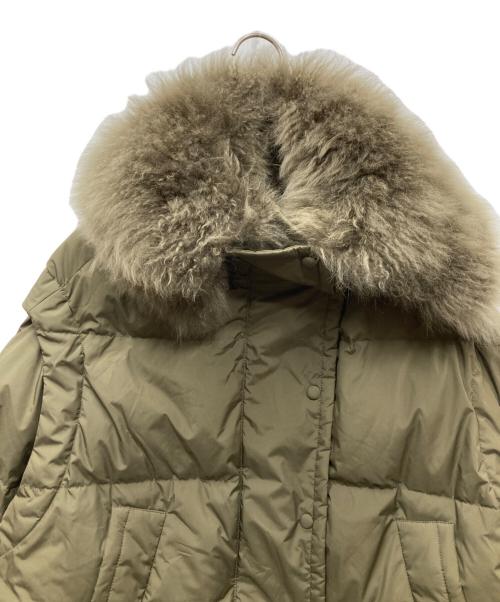 yves salomon（イヴサロモン）YVES SALOMON (イヴサロモン) OVERSIZED DOWN JACKET 3WAYダウンジャケット カーキ サイズ:38の古着・服飾アイテム