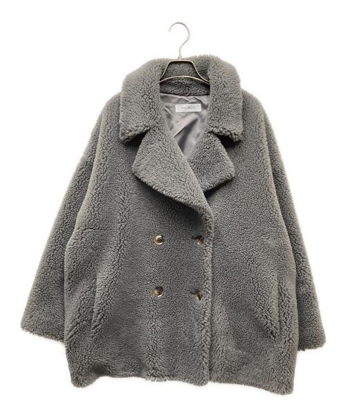 Whim Gazette（ウィムガゼット）Whim Gazette (ウィムガゼット) THE PAUSE ボアコート グレー サイズ:Sの古着・服飾アイテム