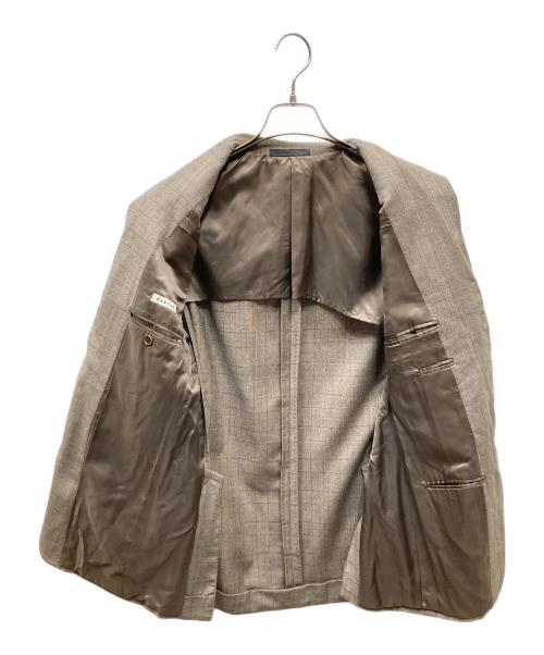 CARUSO（カルーゾ）CARUSO (カルーゾ) ウール3Bテーラードジャケット ブラウン サイズ:SIZE 46の古着・服飾アイテム