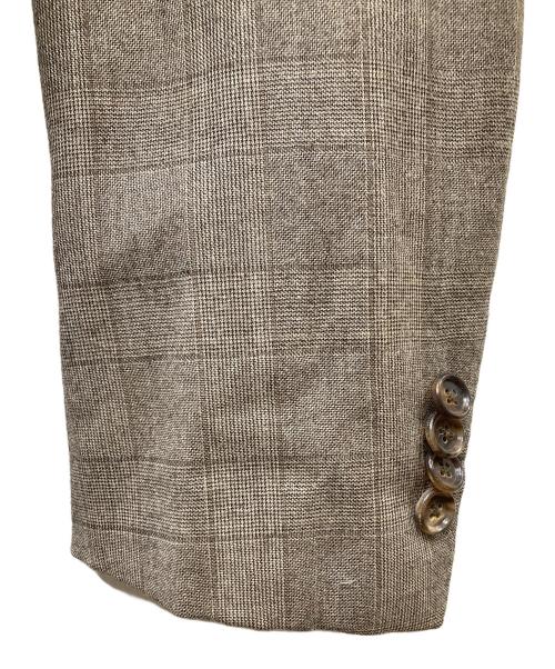 CARUSO（カルーゾ）CARUSO (カルーゾ) ウール3Bテーラードジャケット ブラウン サイズ:SIZE 46の古着・服飾アイテム