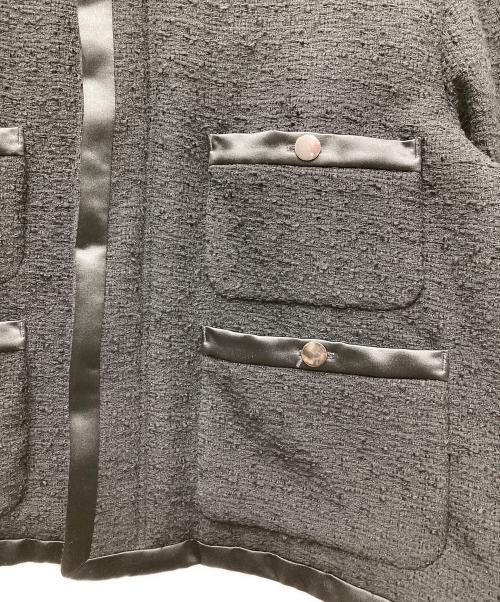 Lui's（ルイス）Lui's (ルイス) ITTI (イッチ) ツイード4POCKET JKT ブラック サイズ:表記無しの古着・服飾アイテム