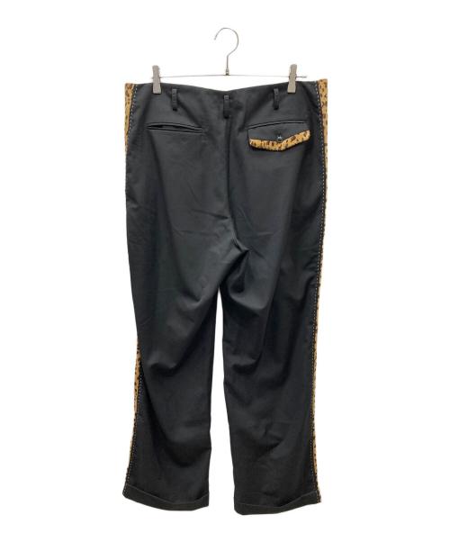 Buckers（バッカーズ）Buckers (バッカーズ) レオパードラインロカビリーパンツ ブラック×ブラウン サイズ:SIZE Lの古着・服飾アイテム