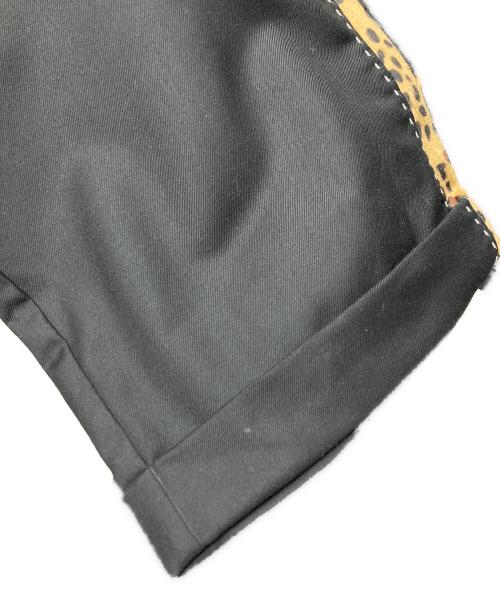 Buckers（バッカーズ）Buckers (バッカーズ) レオパードラインロカビリーパンツ ブラック×ブラウン サイズ:SIZE Lの古着・服飾アイテム