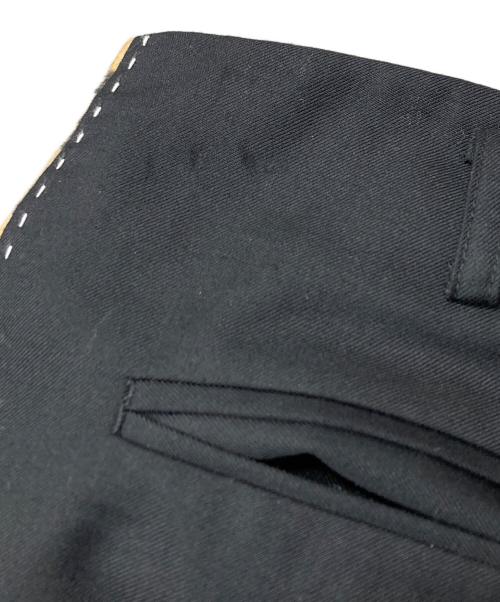 Buckers（バッカーズ）Buckers (バッカーズ) レオパードラインロカビリーパンツ ブラック×ブラウン サイズ:SIZE Lの古着・服飾アイテム
