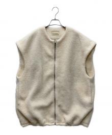 Curensology（カレンソロジー）の古着「ショートボアベスト」｜アイボリー