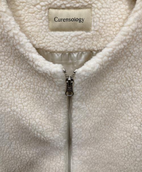 Curensology（カレンソロジー）Curensology (カレンソロジー) ショートボアベスト アイボリー サイズ:Freeの古着・服飾アイテム