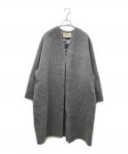 AP STUDIOエーピーストゥディオ）の古着「MINITZ 別注 collarless coat」｜グレー