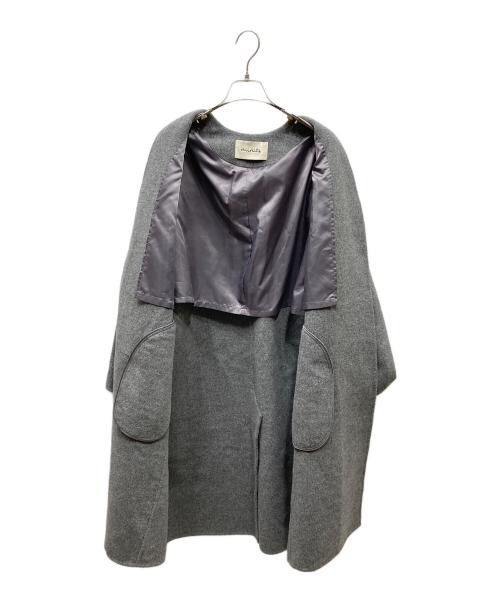 AP STUDIO（エーピーストゥディオ）AP STUDIO (エーピーストゥディオ) MINITZ 別注 collarless coat グレー サイズ:SIZE 36の古着・服飾アイテム