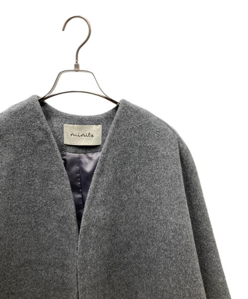 AP STUDIO（エーピーストゥディオ）AP STUDIO (エーピーストゥディオ) MINITZ 別注 collarless coat グレー サイズ:SIZE 36の古着・服飾アイテム