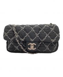 CHANEL（シャネル）の古着「パリビザンス チェーンショルダーバッグ」｜ブラック×グレー